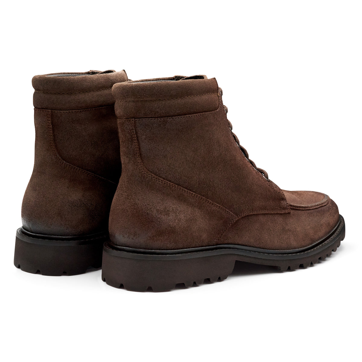 Botines de gamuza con agujetas para hombre