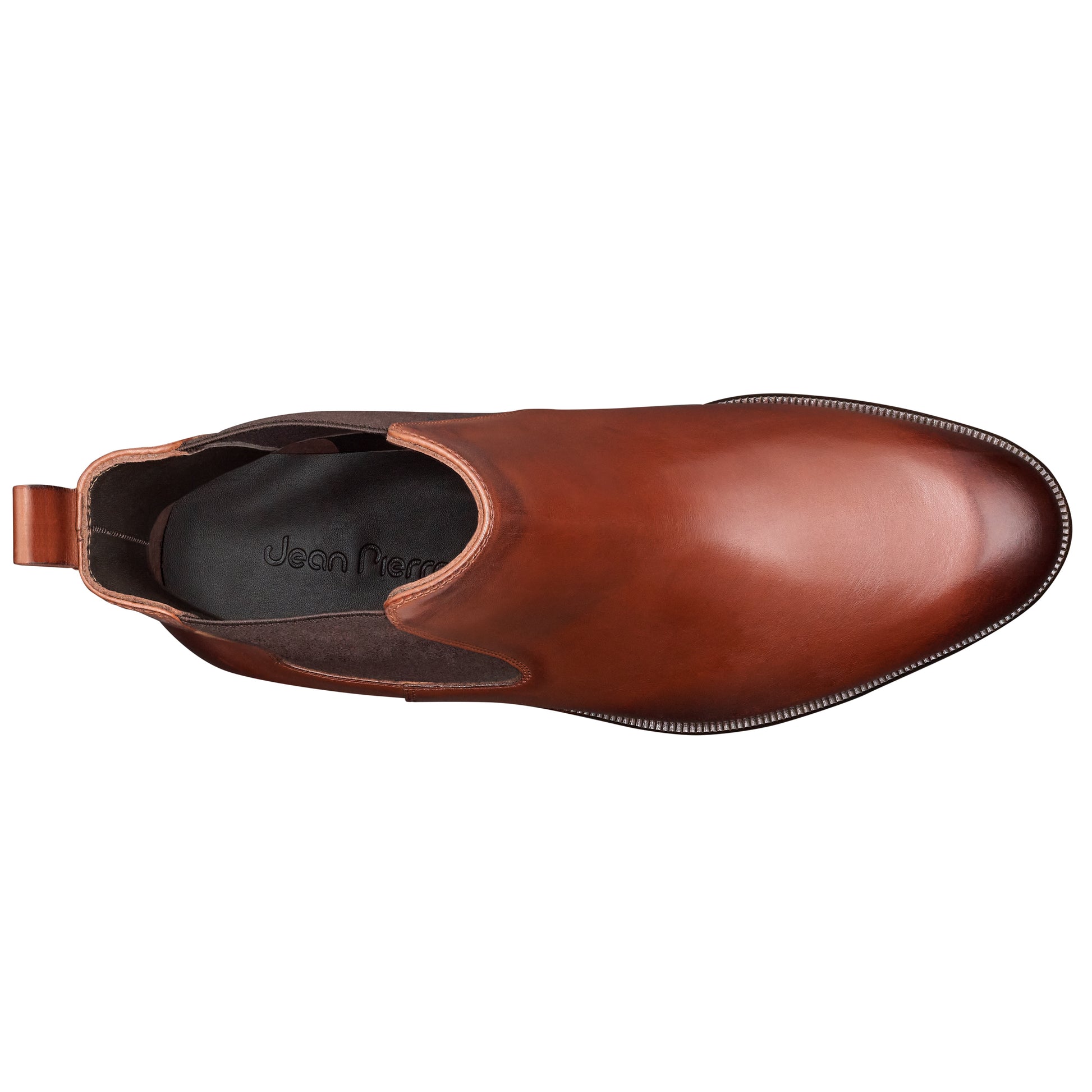 Botas chelsea de piel con suela de cuero para hombre