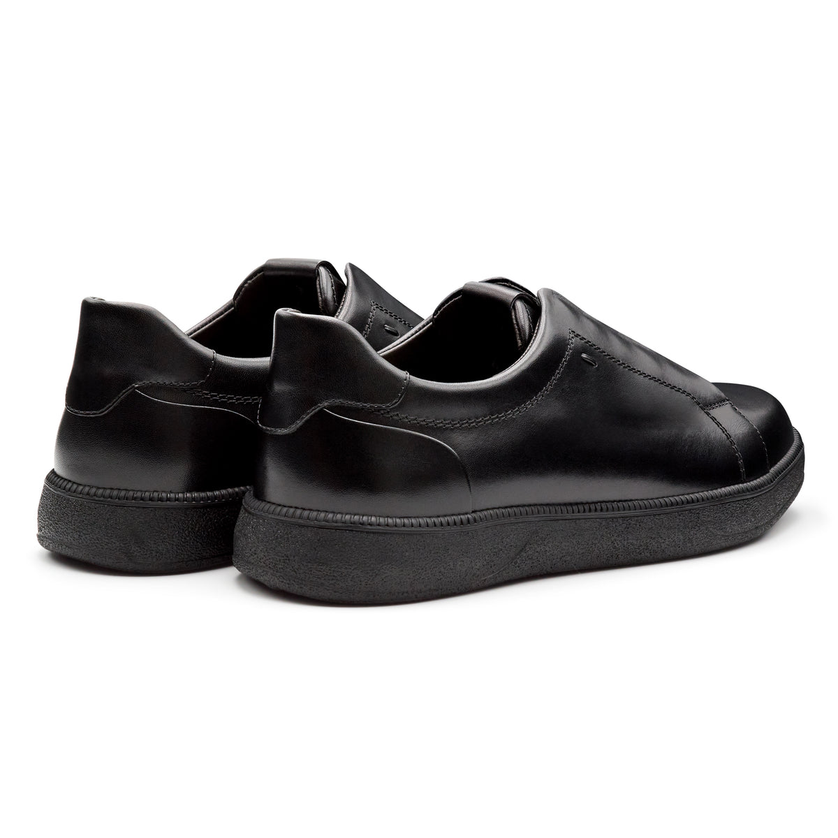 Tenis de piel pintado a mano para hombre