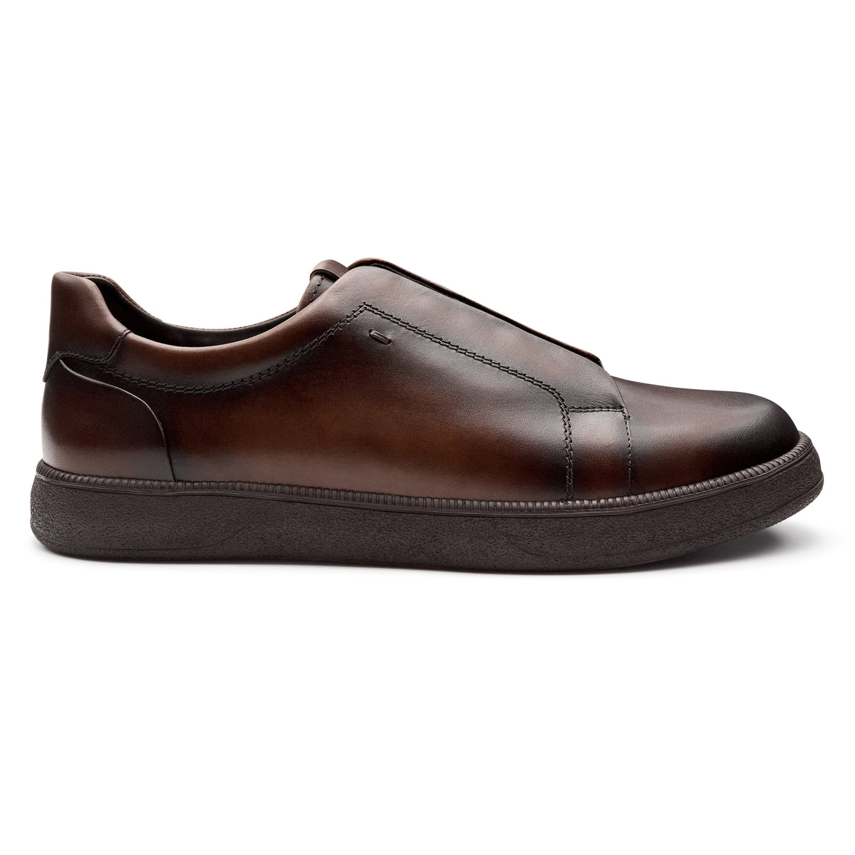 Tenis de piel pintado a mano para hombre