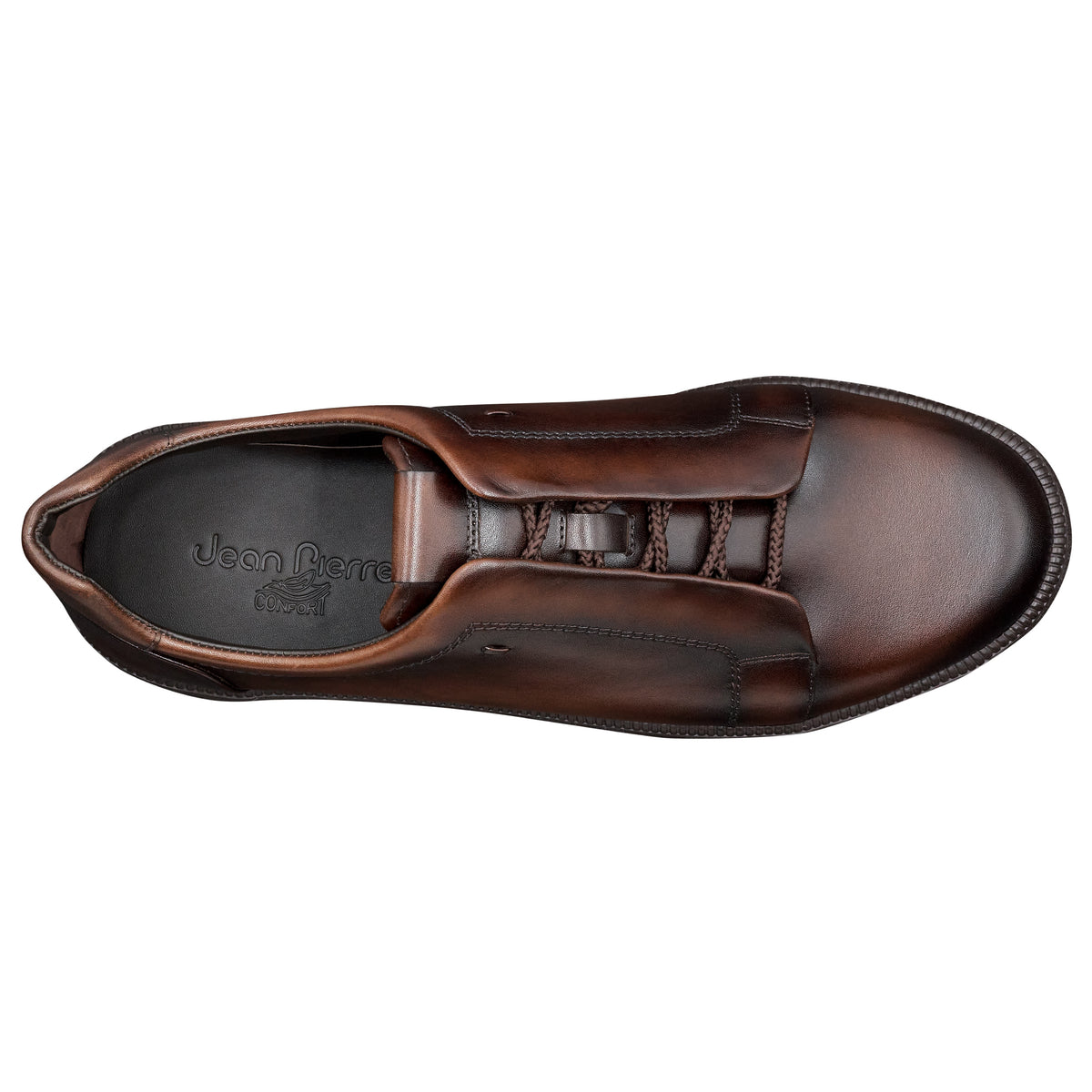 Tenis de piel pintado a mano para hombre