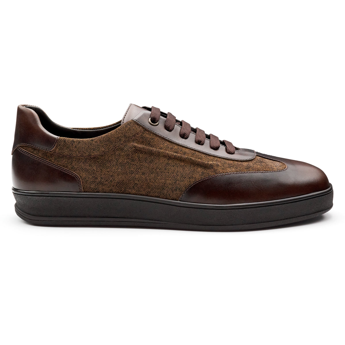 Tenis de piel y gamuza para hombre
