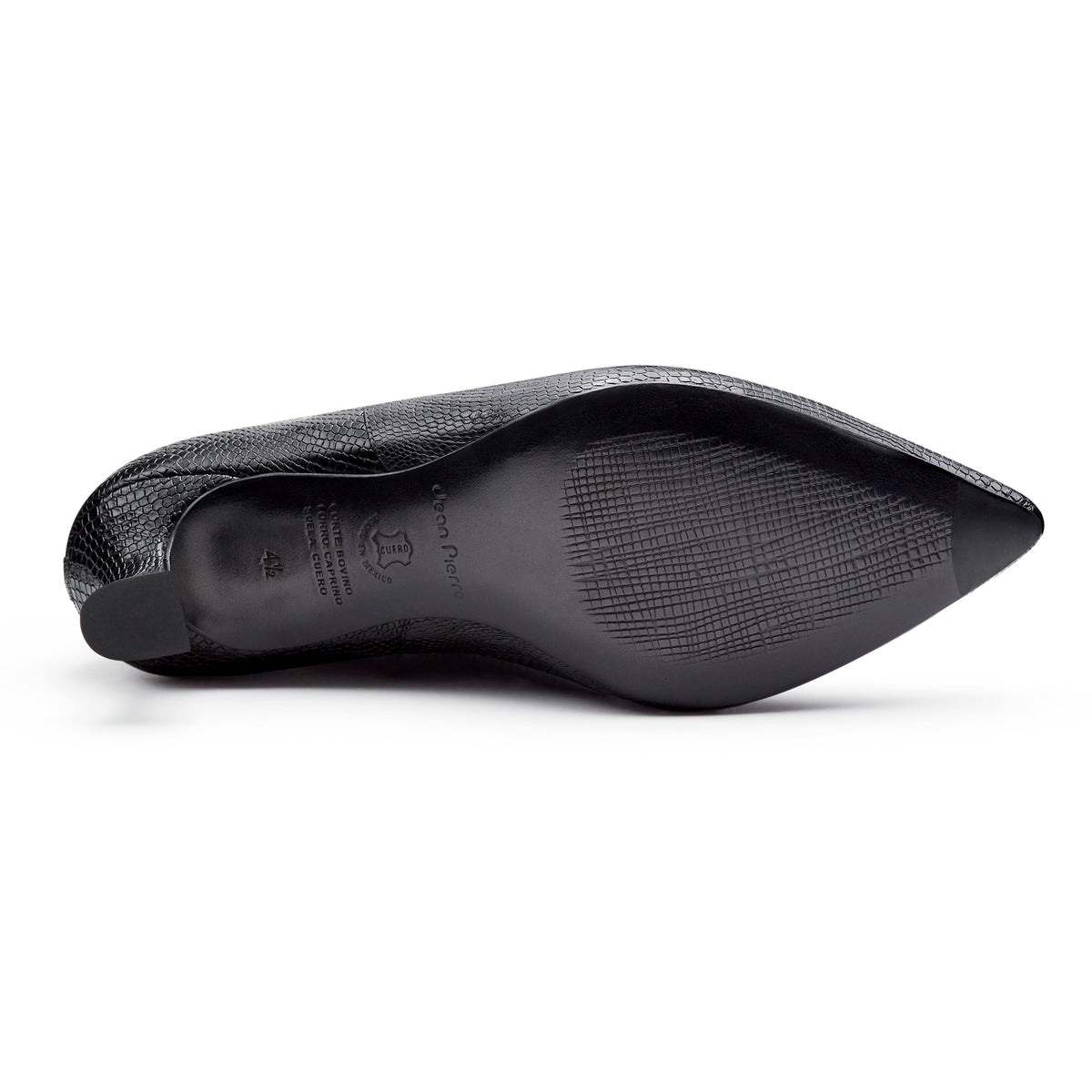 Botines de piel estilo kitten heel para mujer
