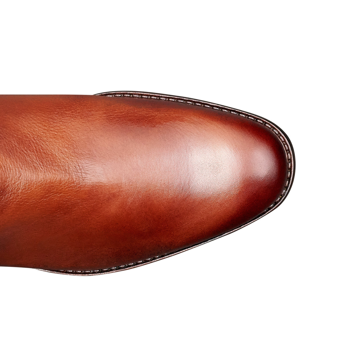 Botas altas de piel para mujer estilo hípico