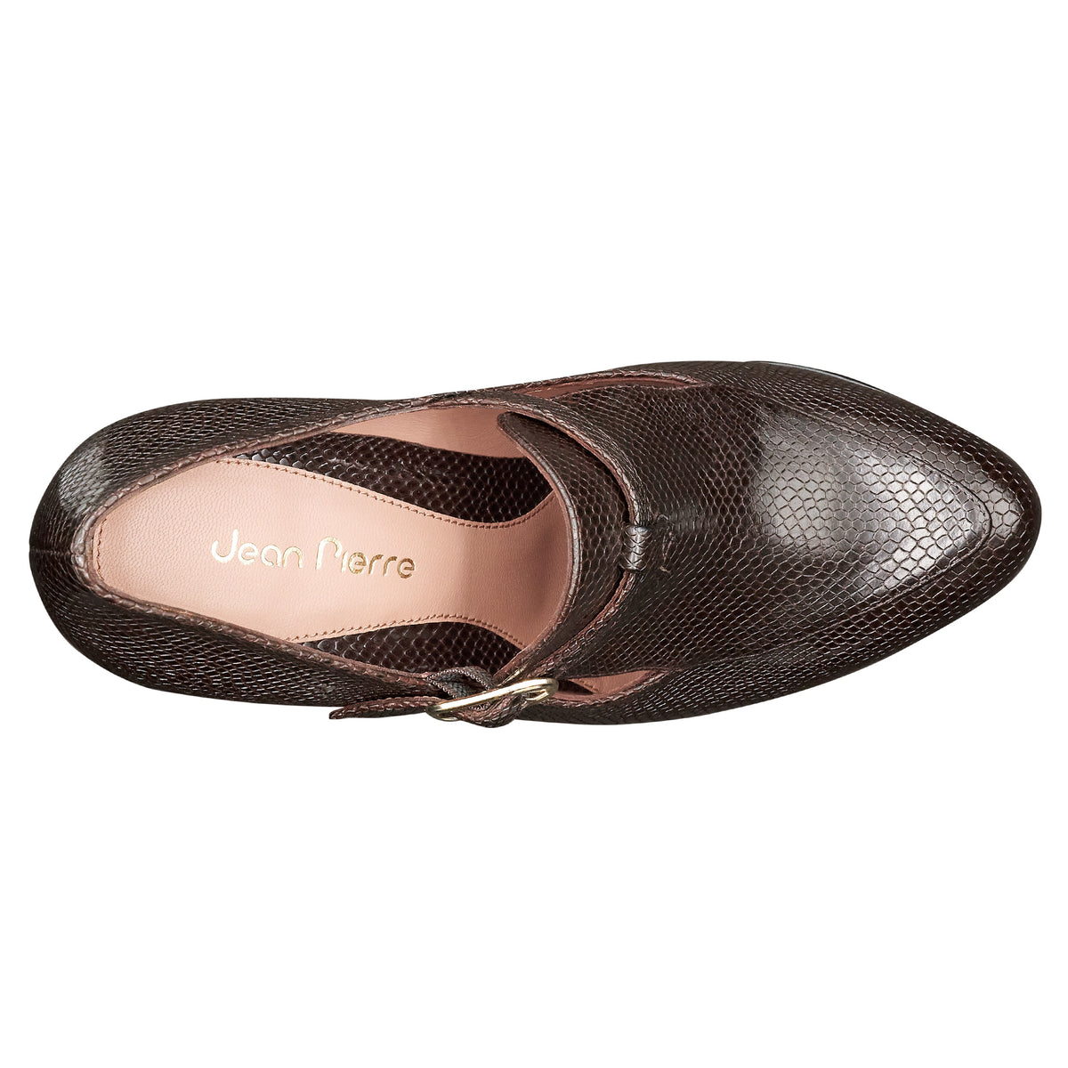 Zapatillas de piel texturizada con tacón alto para mujer