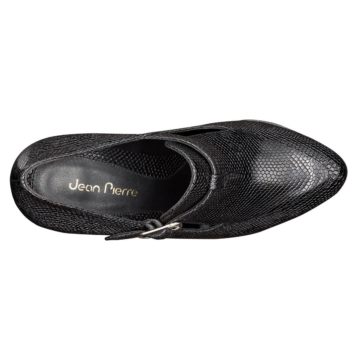 Zapatillas de piel texturizada con tacón alto para mujer