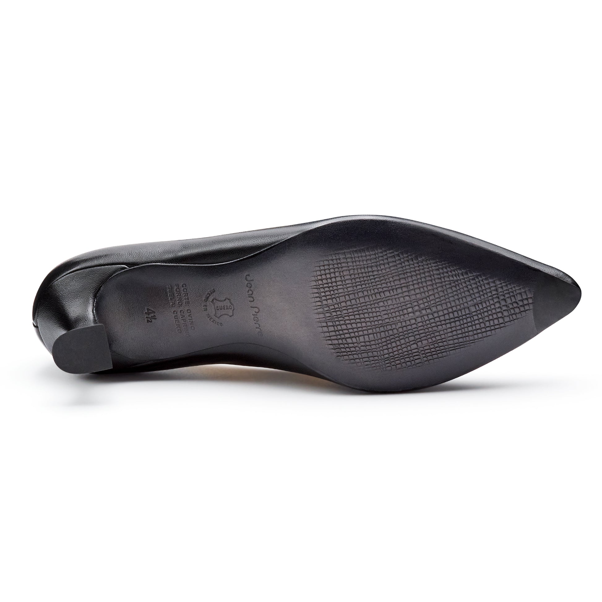 Zapatillas de piel estilo kitten heel para mujer