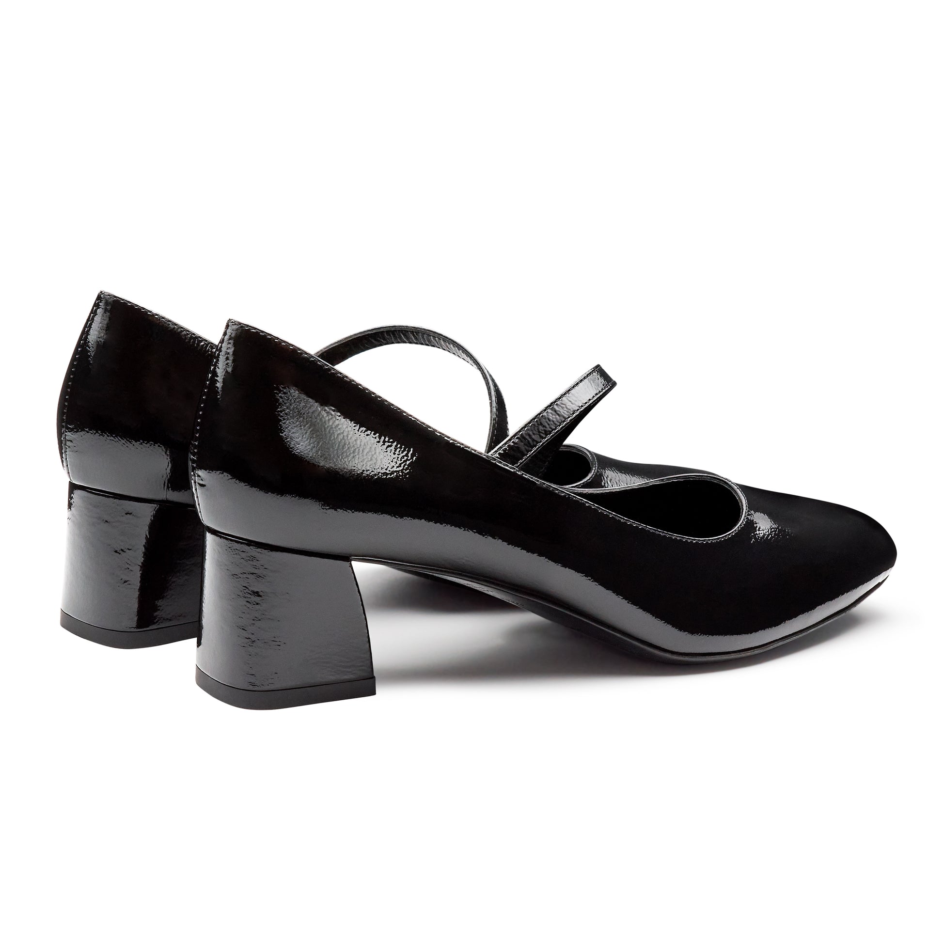 Zapatillas Mary Jane de charol con correa para mujer