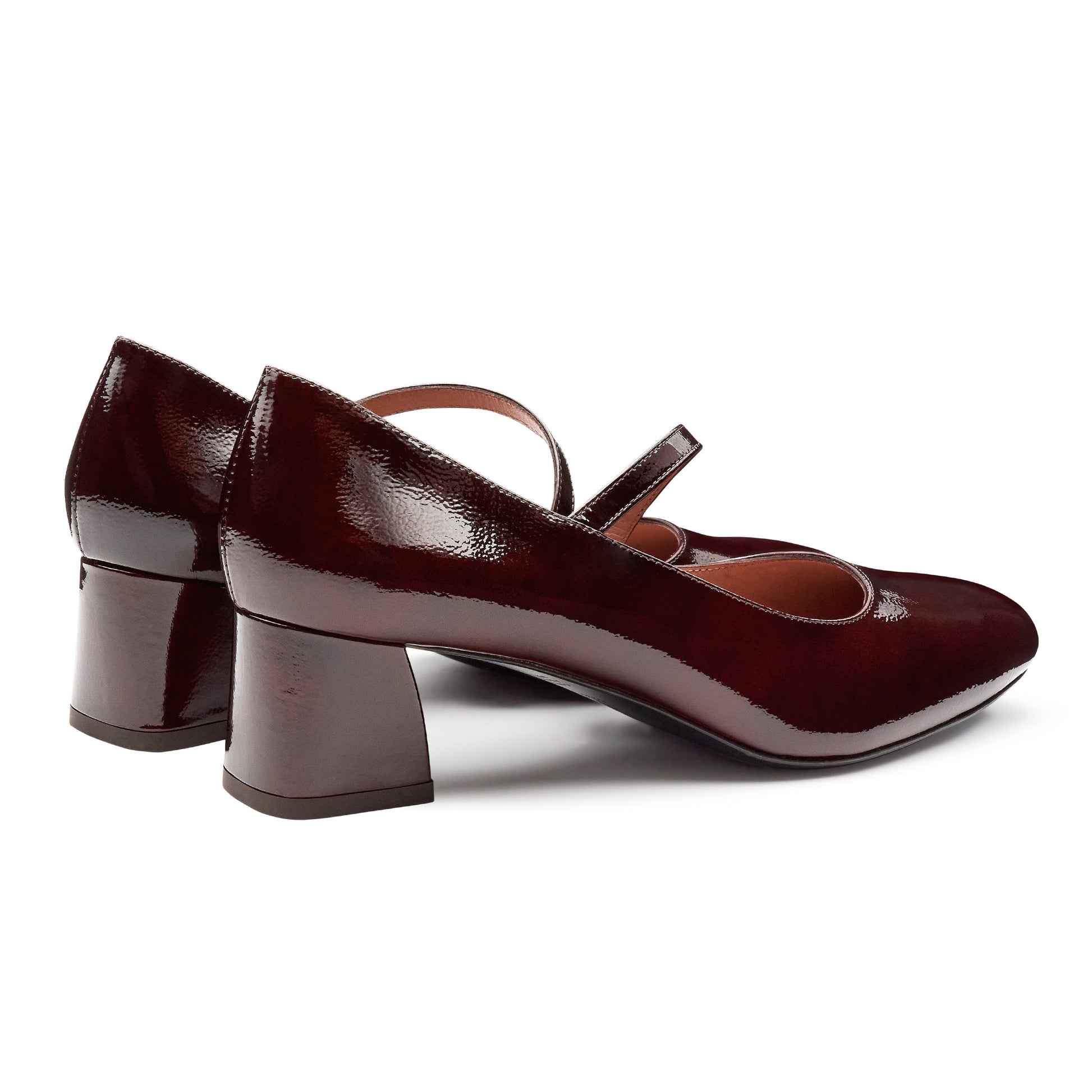 Zapatillas Mary Jane de charol con correa para mujer