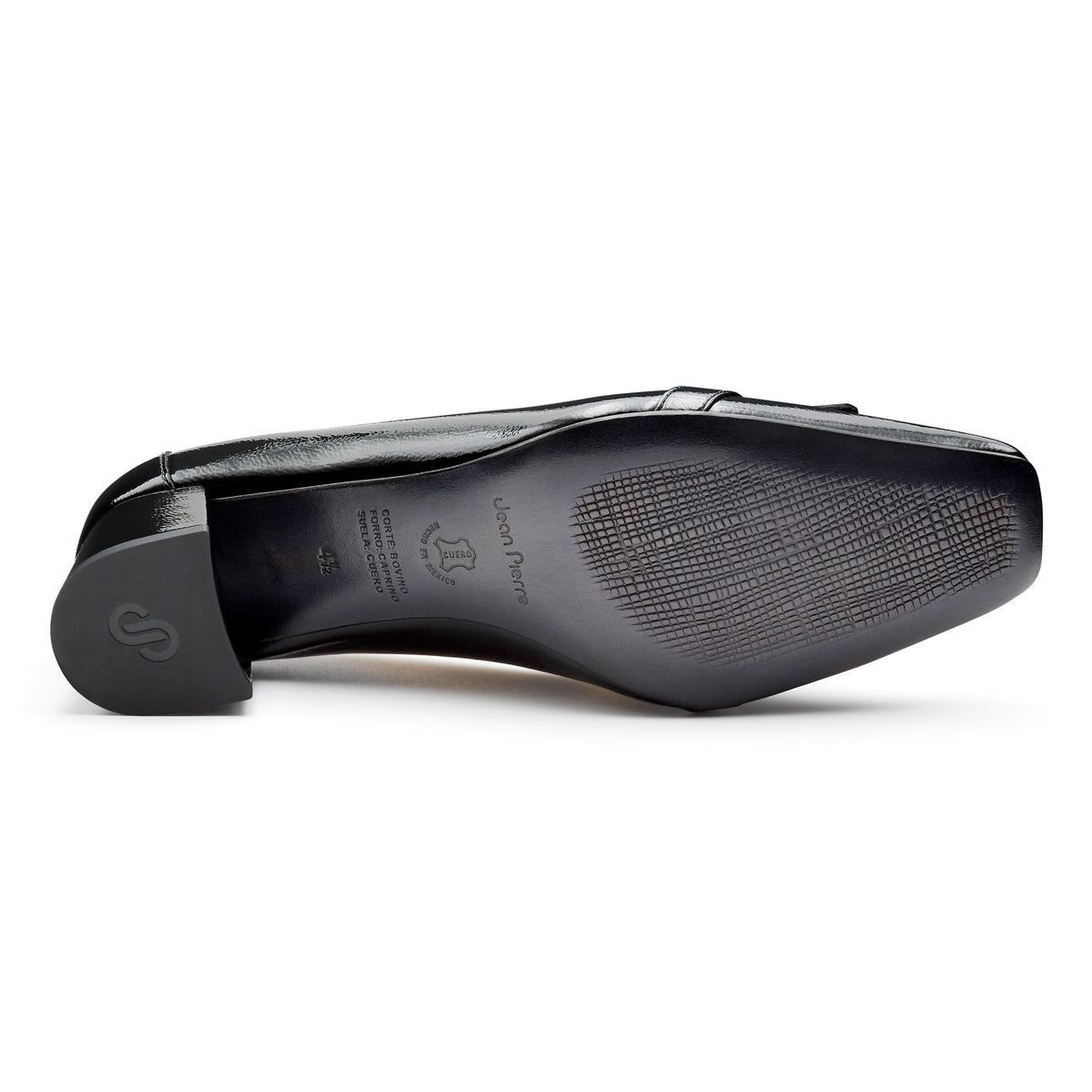 Zapatillas de charol con herraje y flecos para mujer