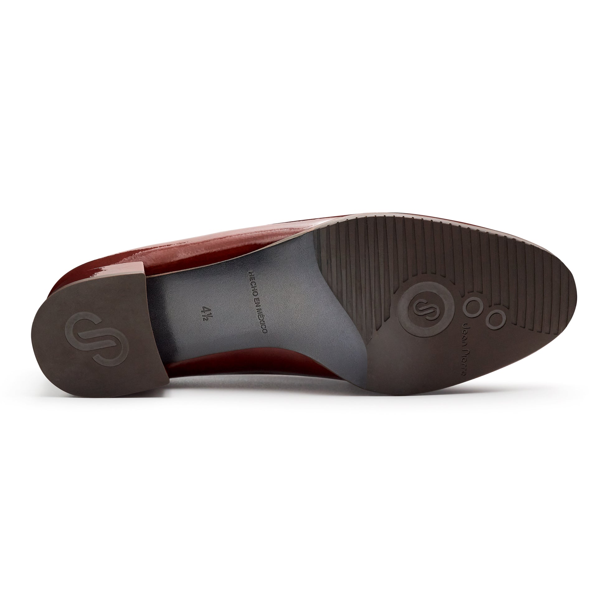 Mocasines de charol con antifaz para mujer