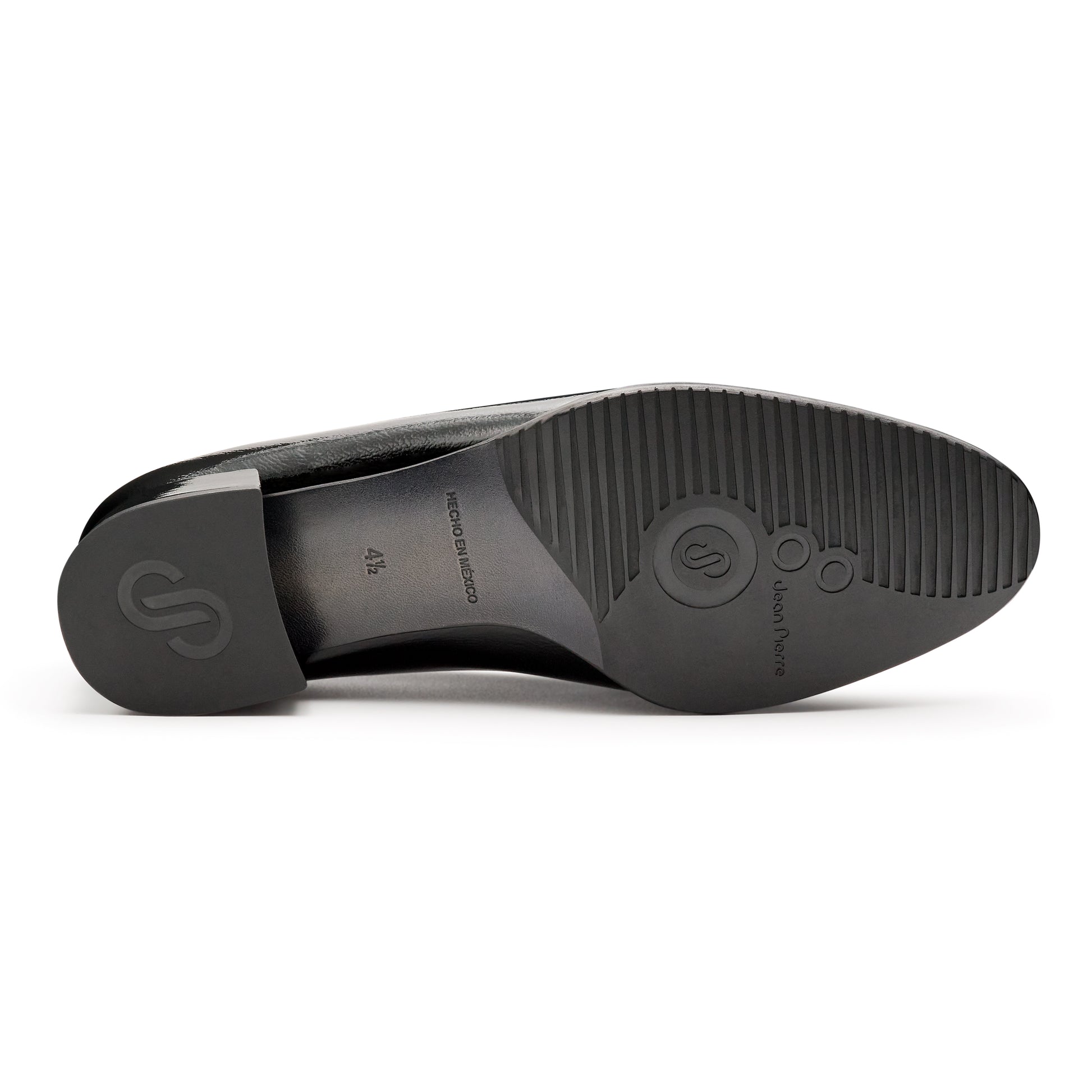 Mocasines de charol con antifaz para mujer