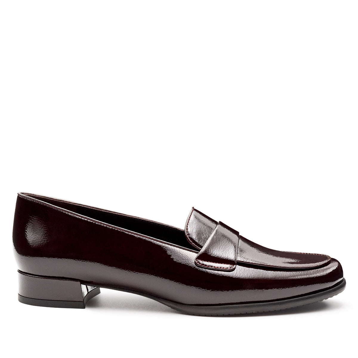 Mocasines de charol con antifaz para mujer