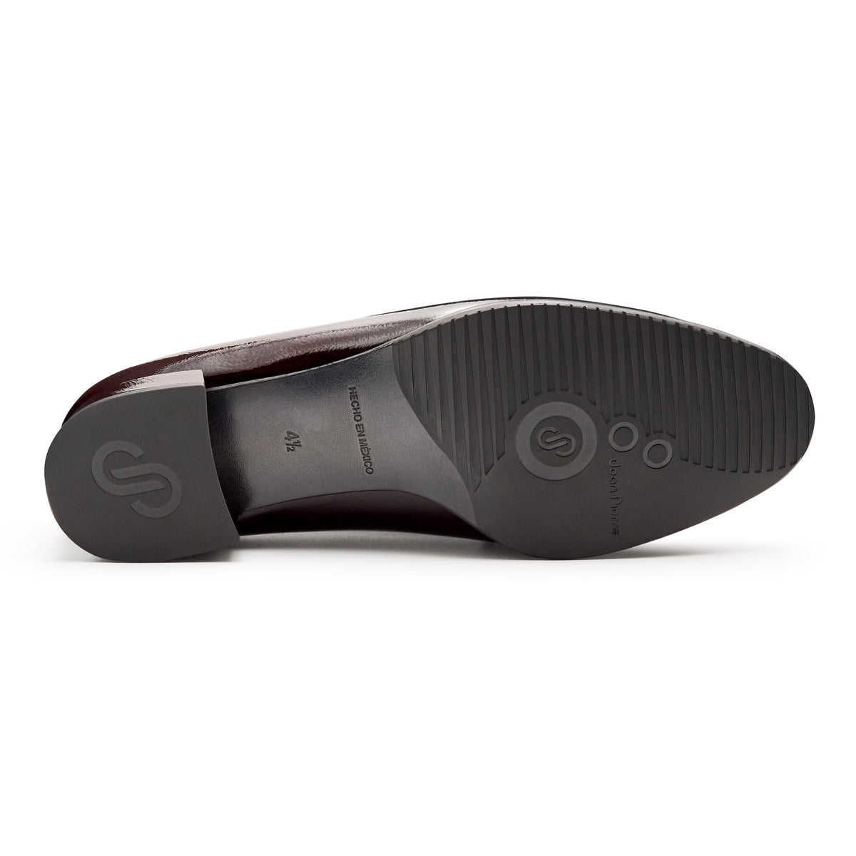 Mocasines de charol con antifaz para mujer