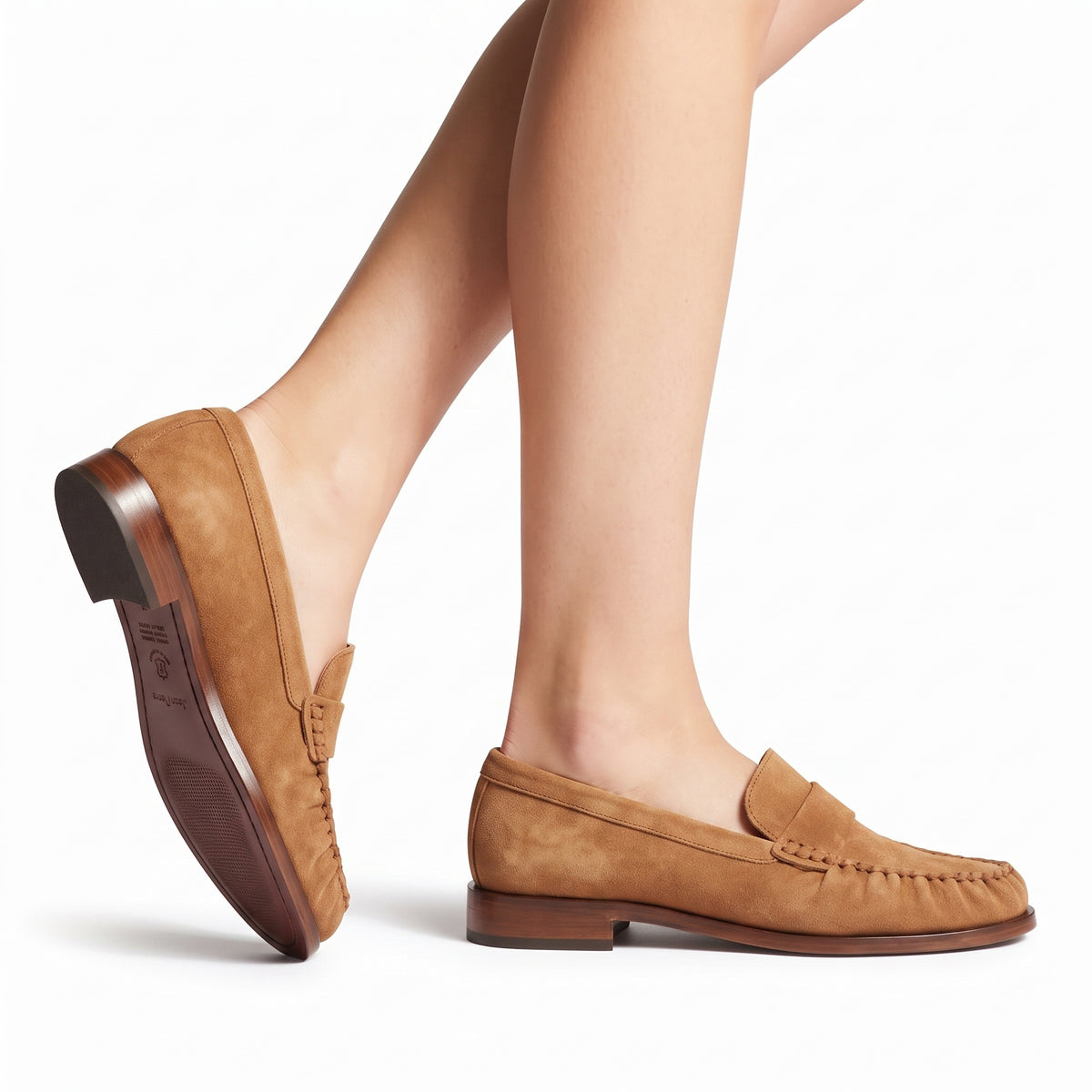 Mocasines de gamuza para mujer
