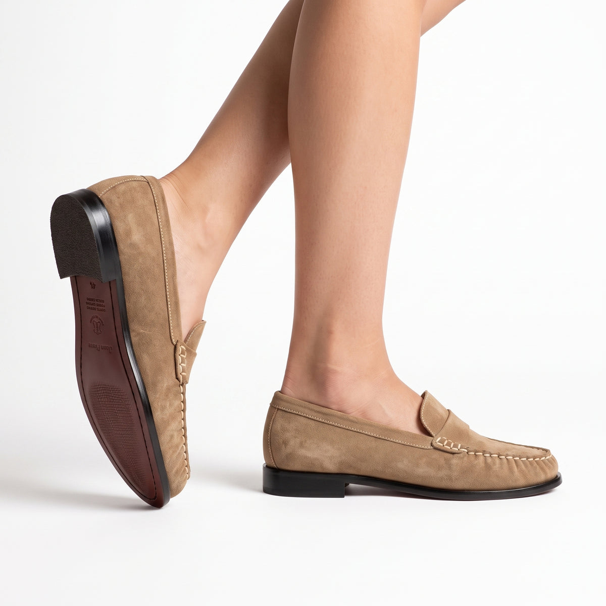 Mocasines de gamuza para mujer