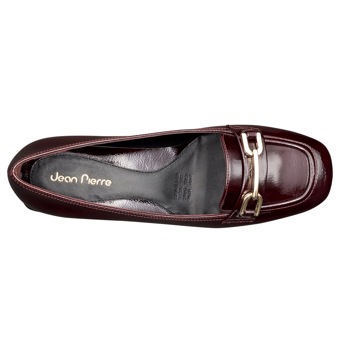 Mocasines de charol con hebilla para mujer