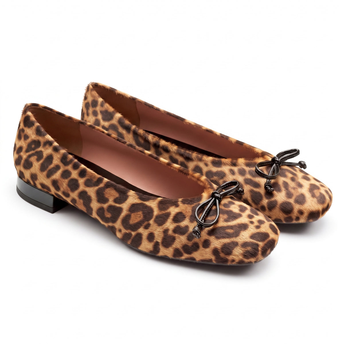 Balerinas de pelo animal print para mujer