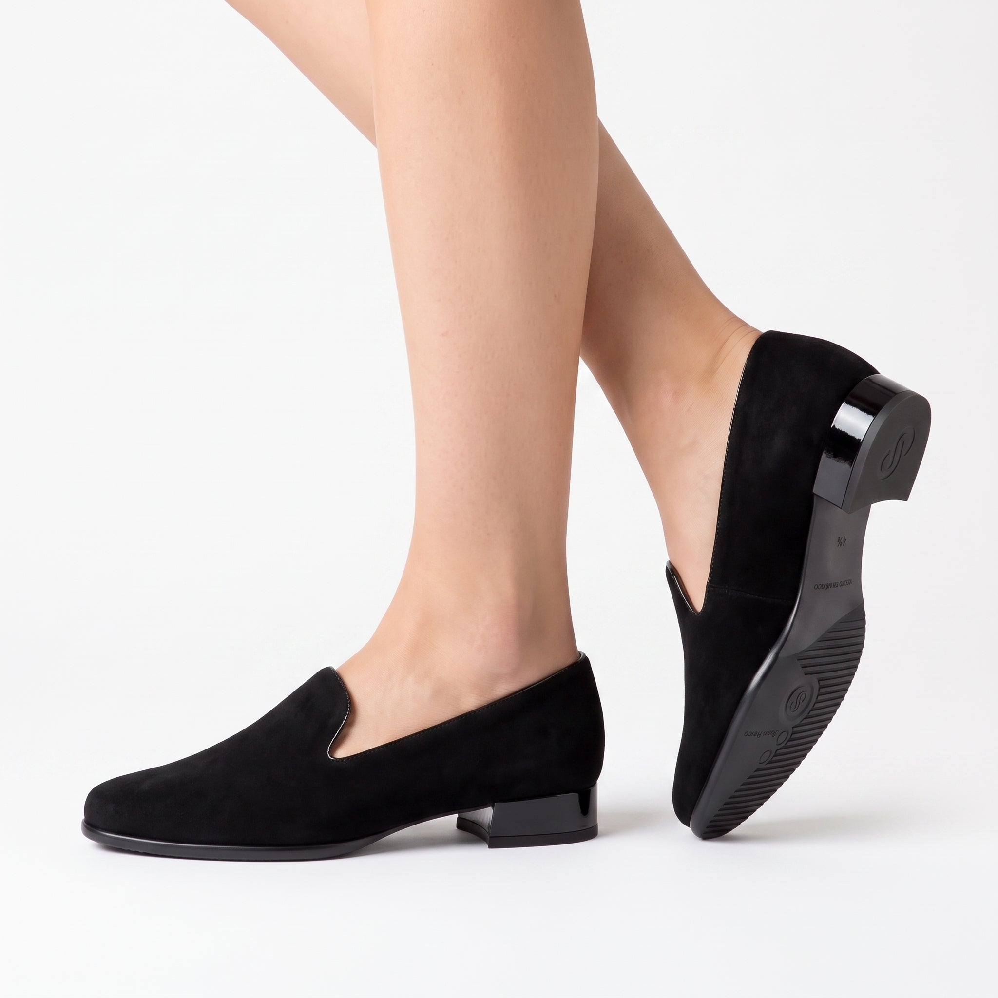 Mocasines de ante para mujer