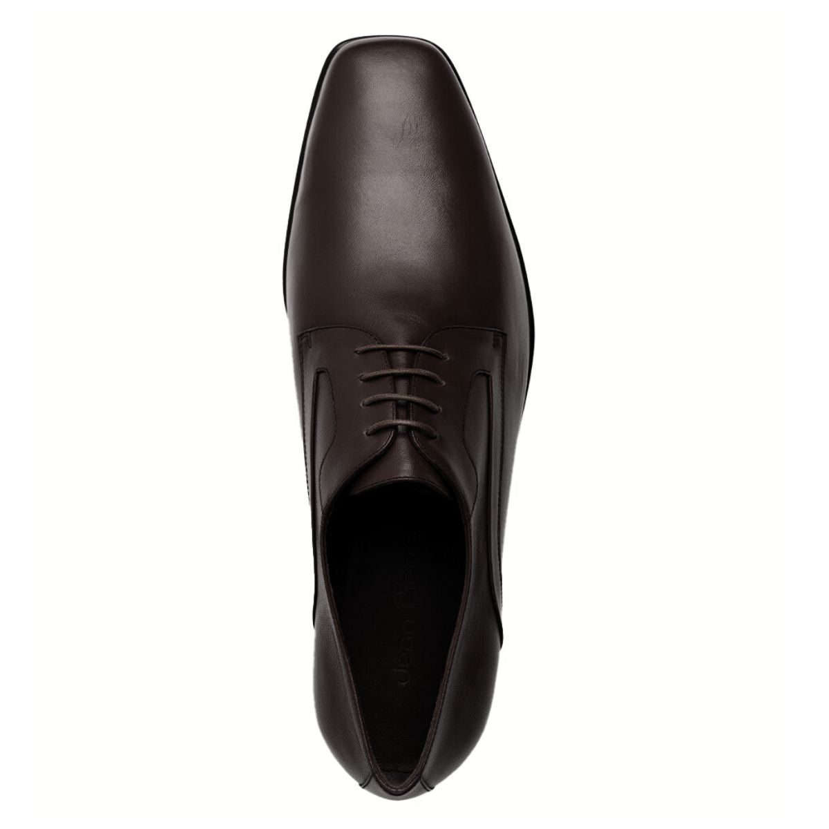 Zapatos formales derby de piel para hombre con costuras laterales