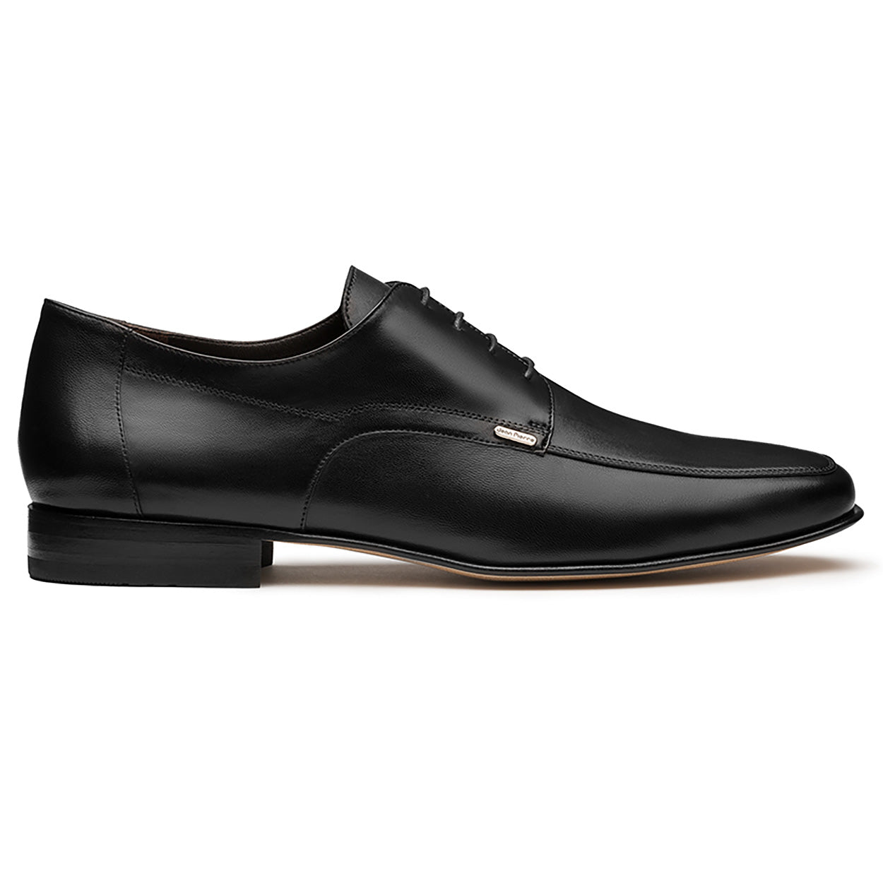Zapato formal tipo derby con detalle de placa metálica para hombre