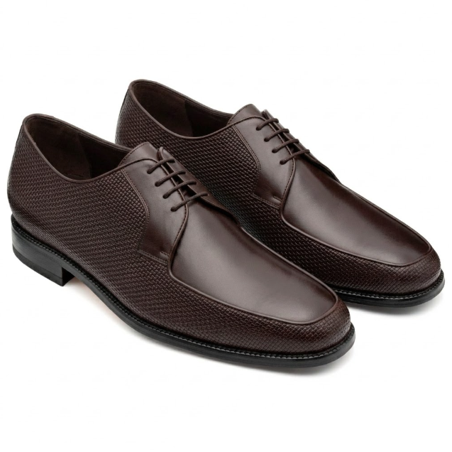 Zapatos cafés tipo derby treccina