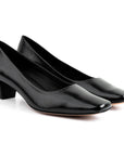 Zapatillas de tacón negras para dama
