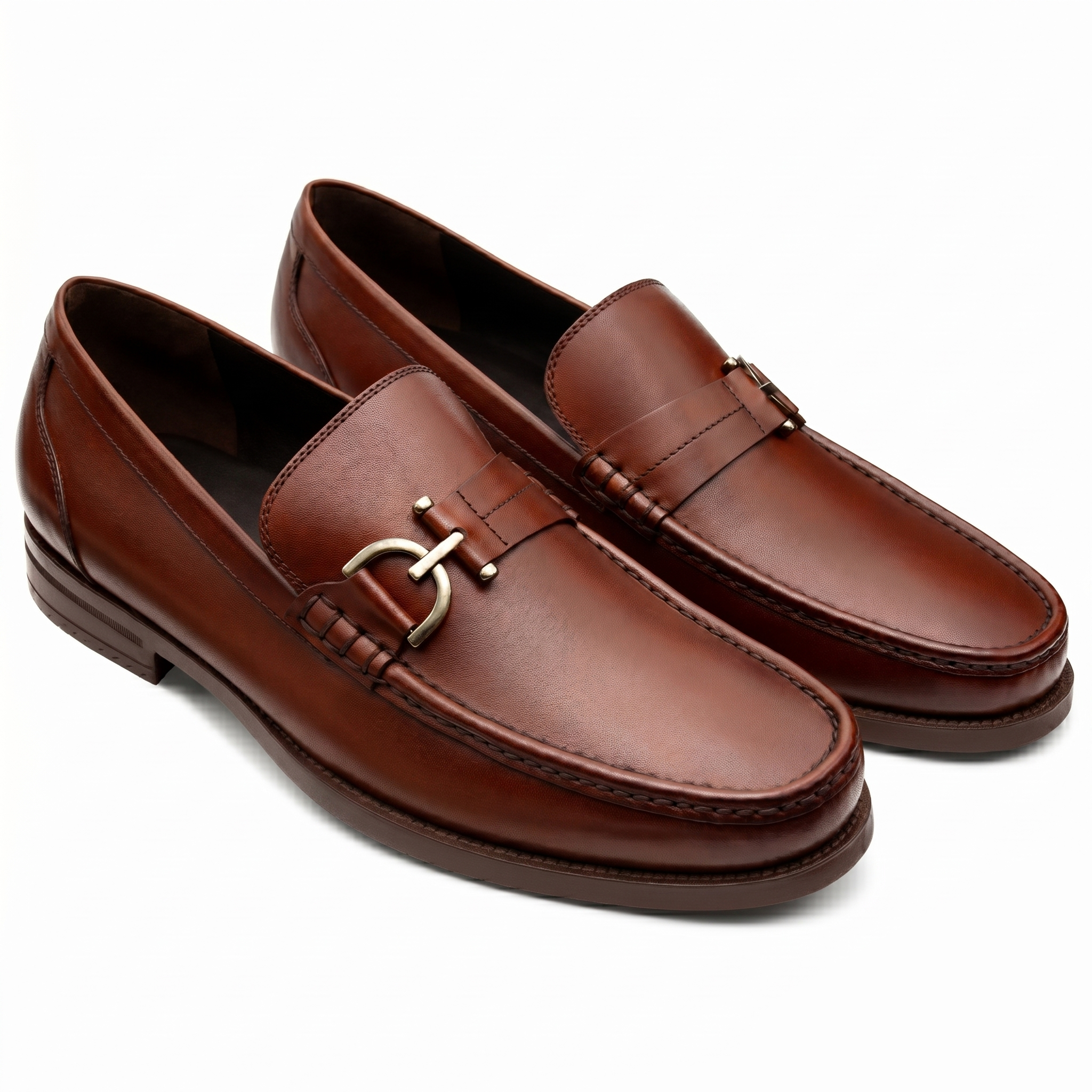 Mocasines brandy para cabello