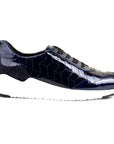 Sneakers de charol azul para dama