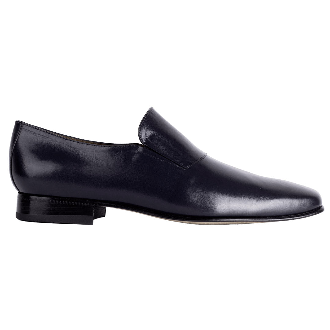 Mocasines slip on de piel con elásticos laterales para hombre