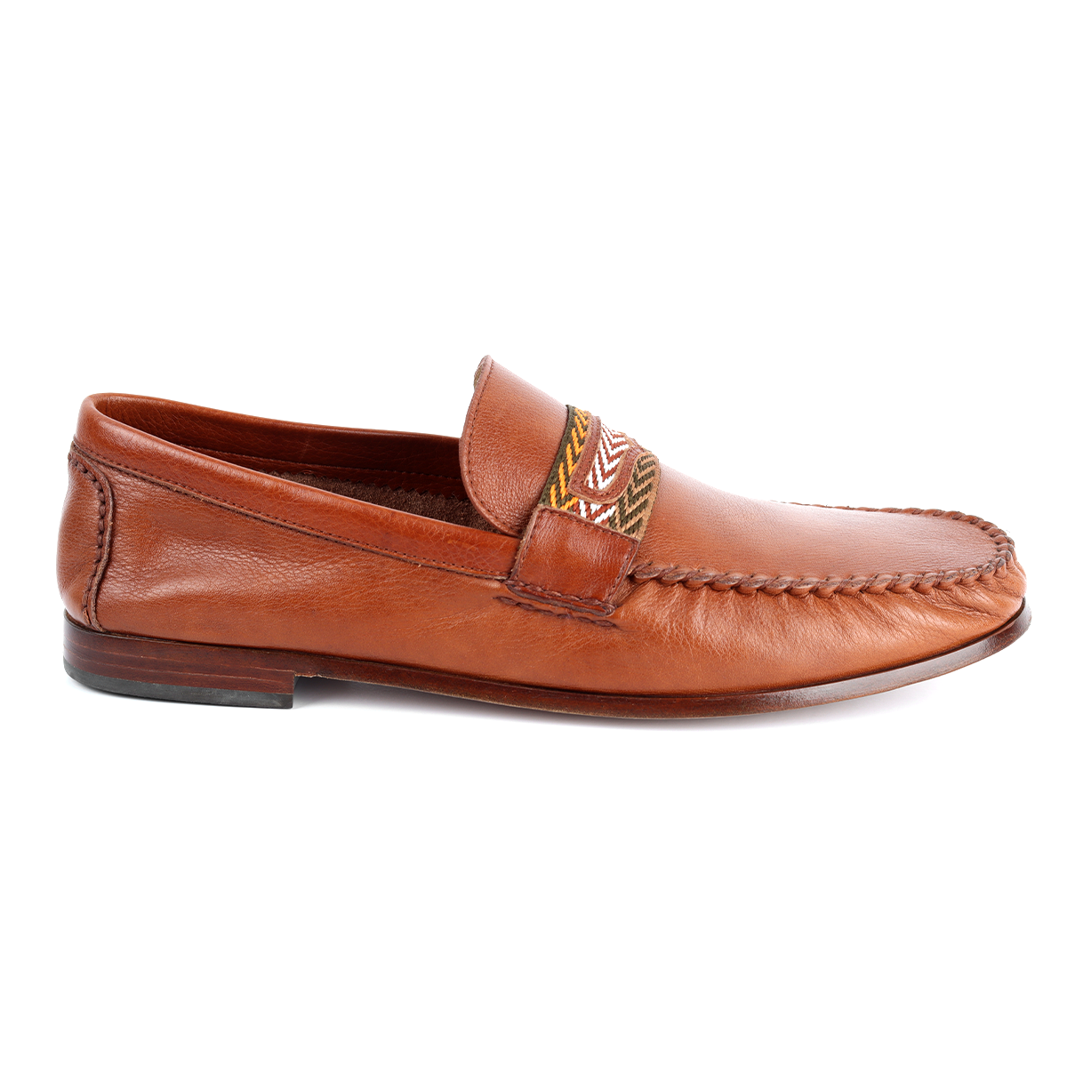 Mocasín casual con detalle tejido