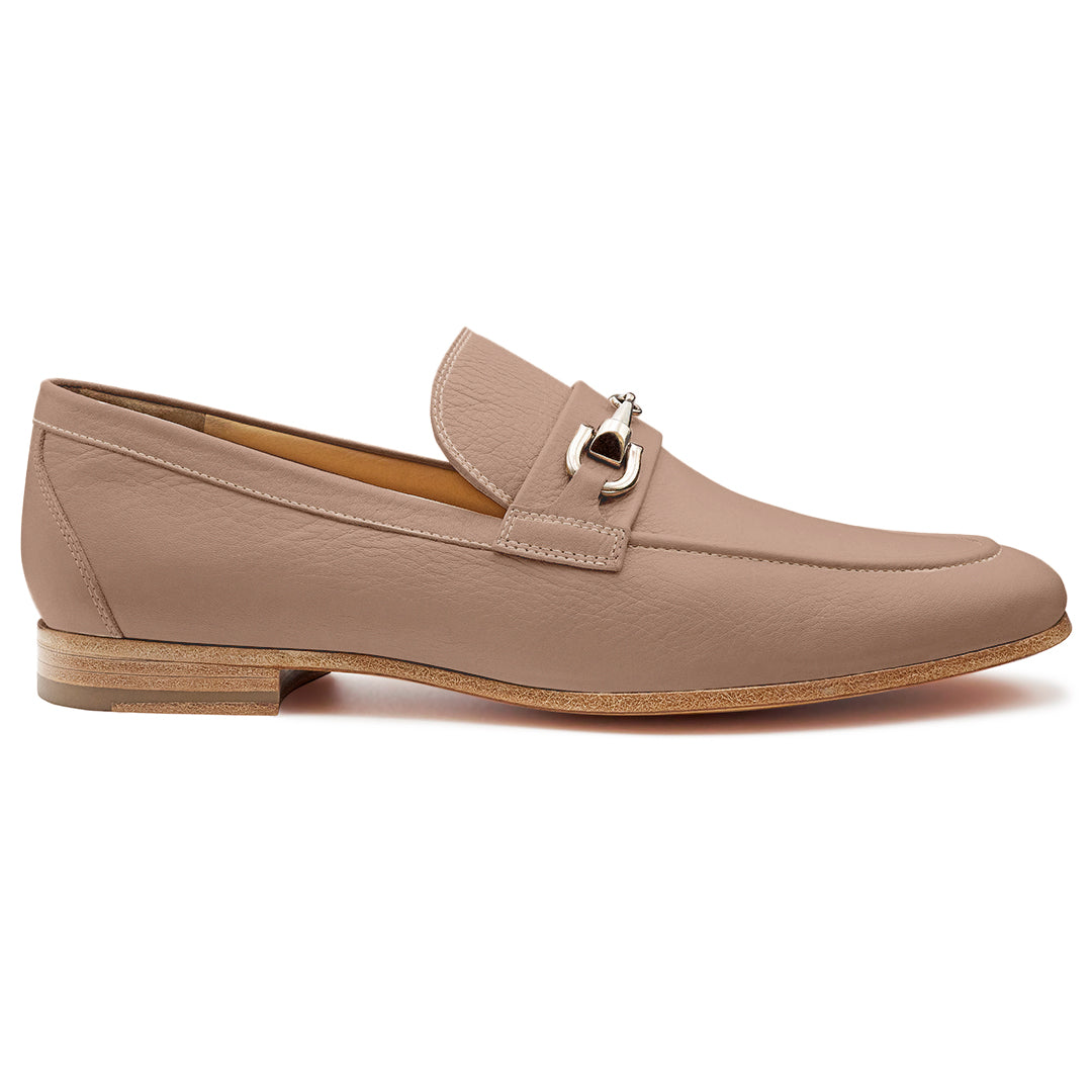 Mocasines casuales de piel con hebillas para hombre