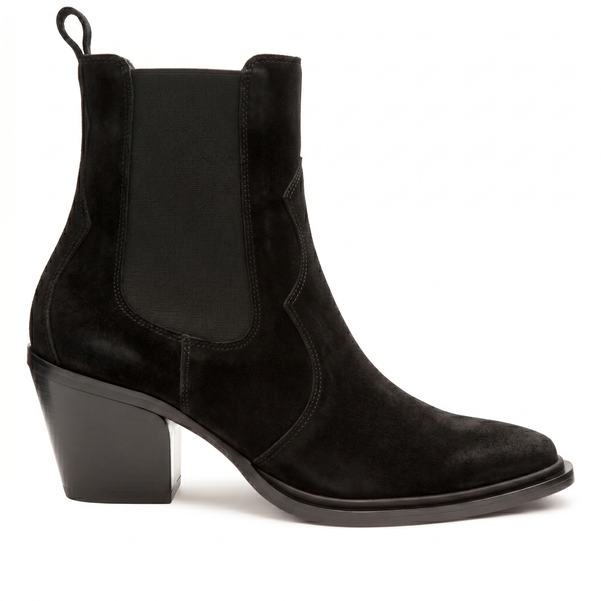 Botines de piel estilo vaquero