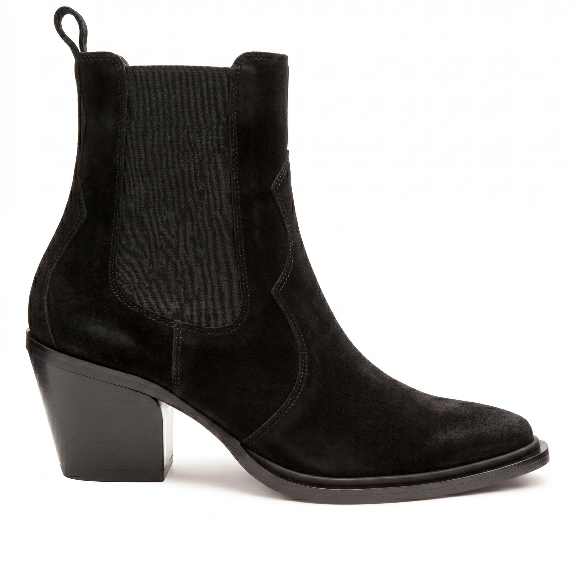 Botines de piel estilo vaquero