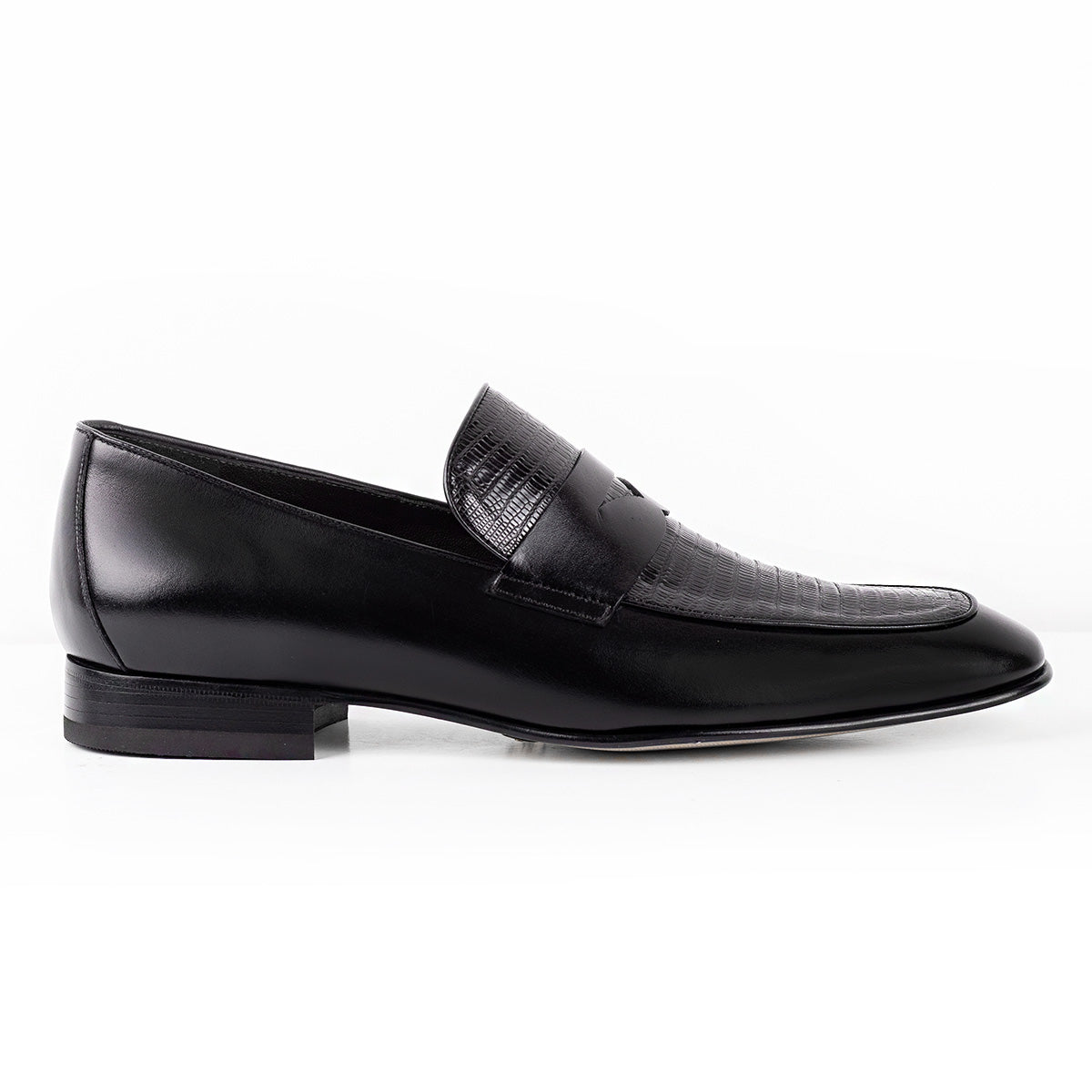 Mocasines en piel de lagarto para caballero
