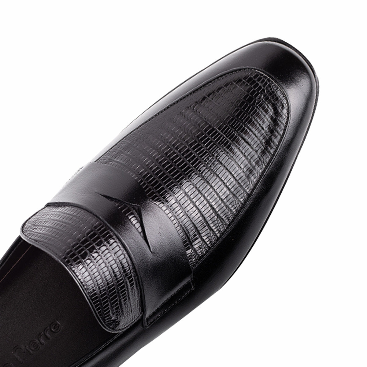 Mocasines en piel de lagarto para caballero