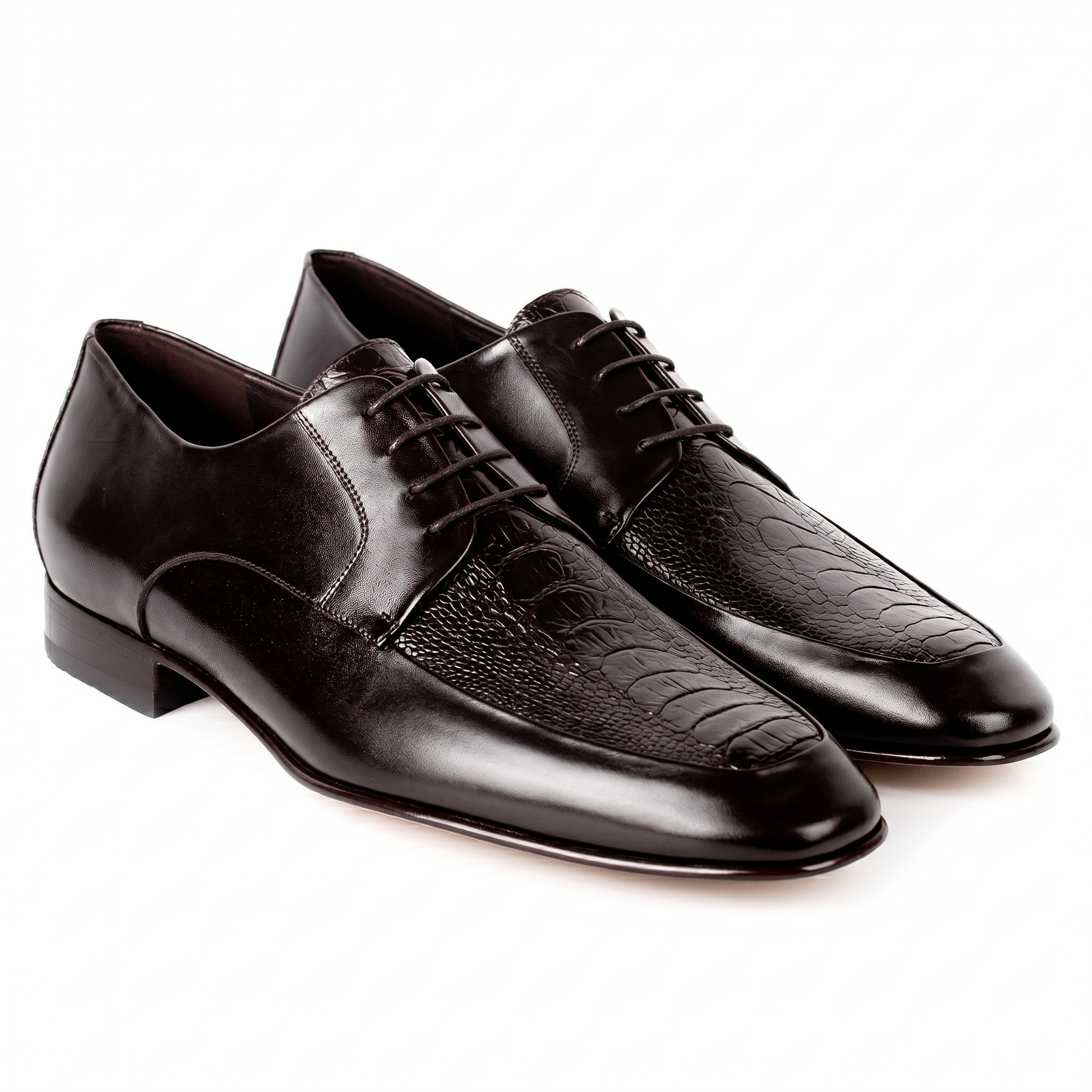Zapatos formales de pata de avestruz para caballero