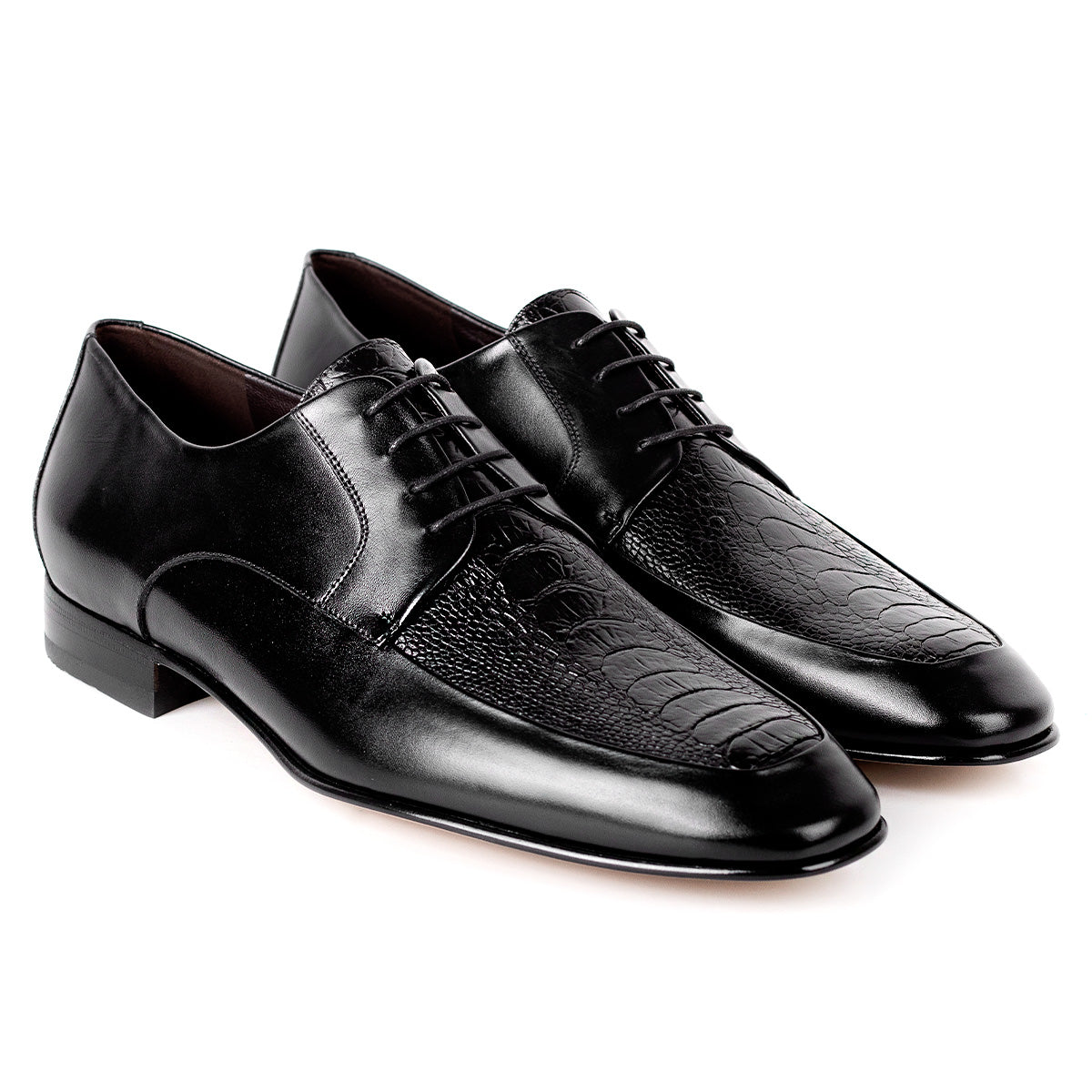 Zapatos formales de pata de avestruz para caballero