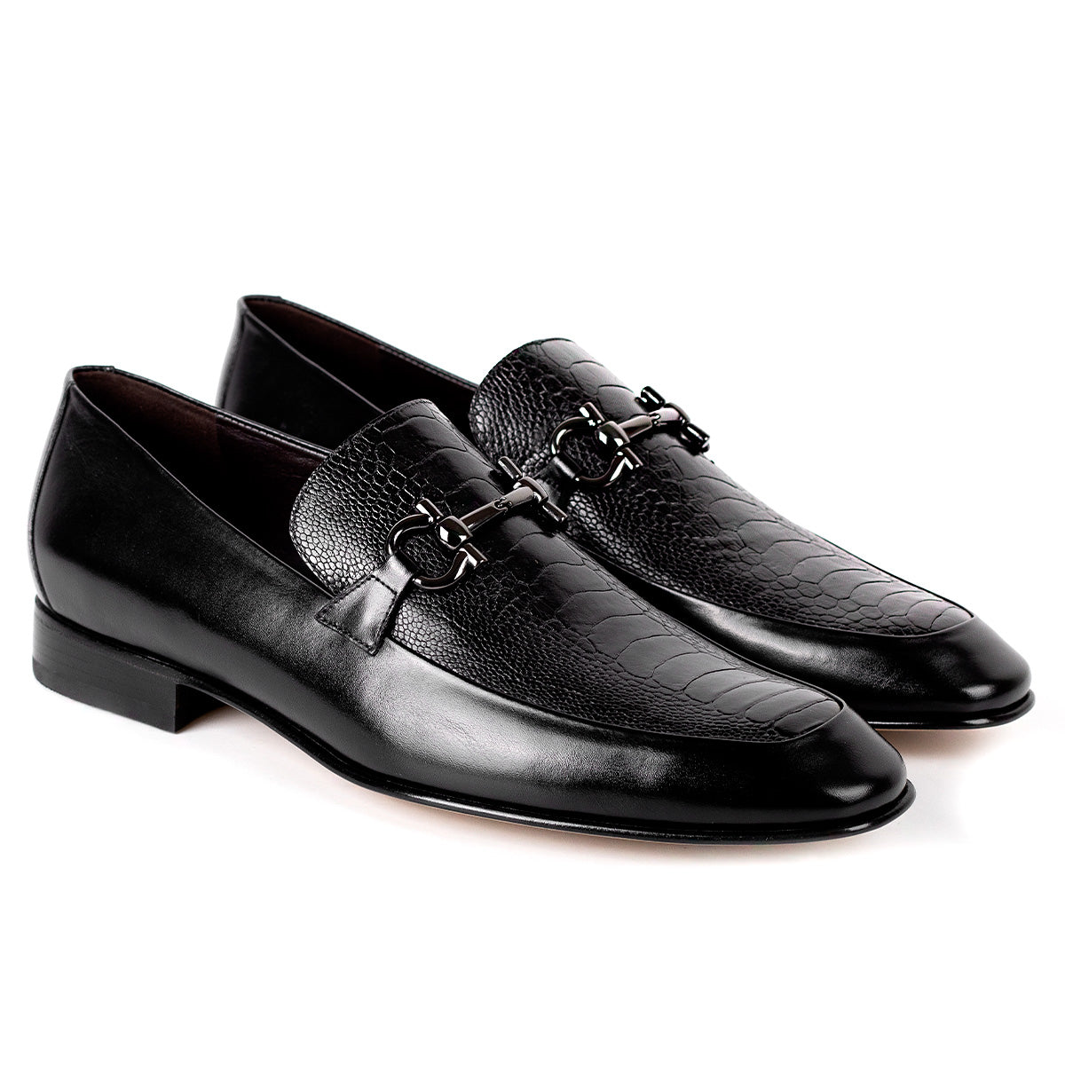 Mocasines de pata de avestruz para caballero