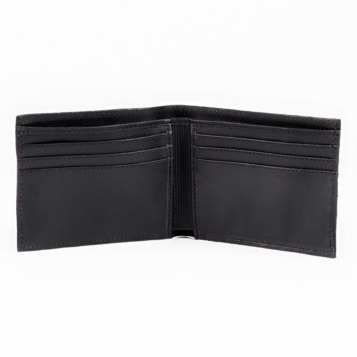 Cartera de anguila negra para caballero