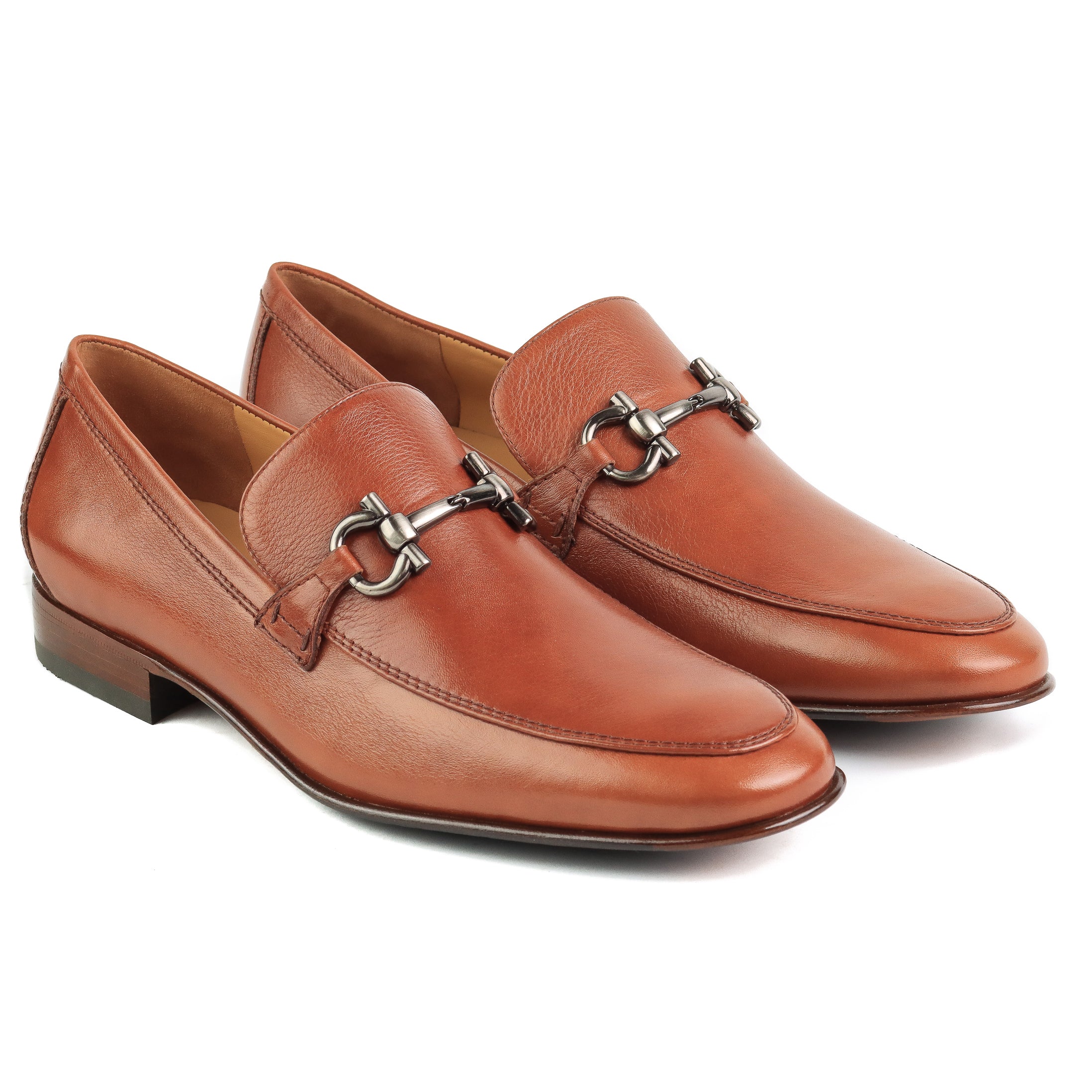 Mocasines de piel con hebilla estilo casual para caballero