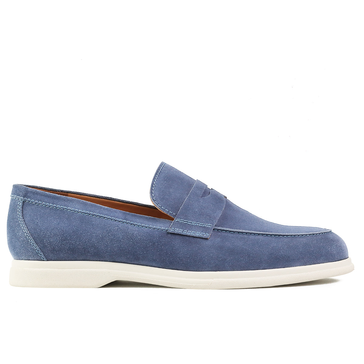 Mocasines de gamuza estilo penny para caballero
