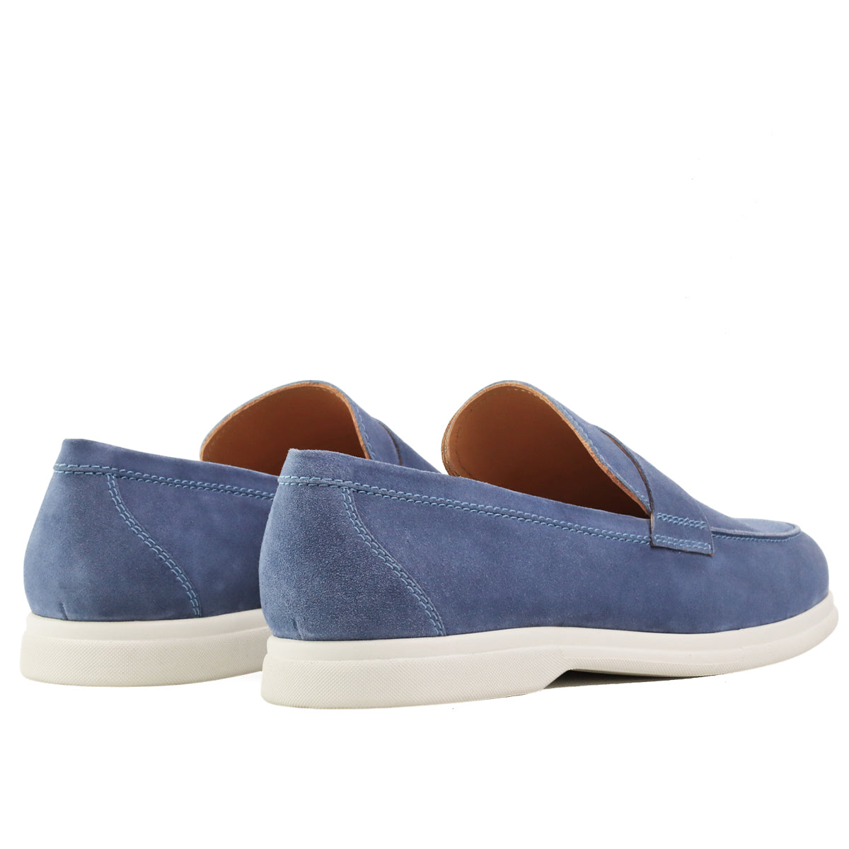 Mocasines de gamuza estilo penny para caballero