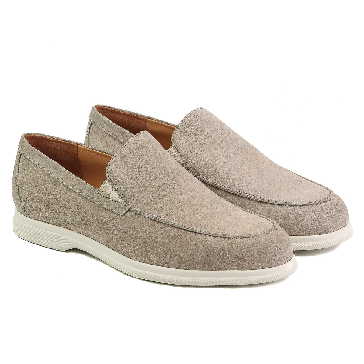 Mocasines casuales de gamuza con elástico para caballero