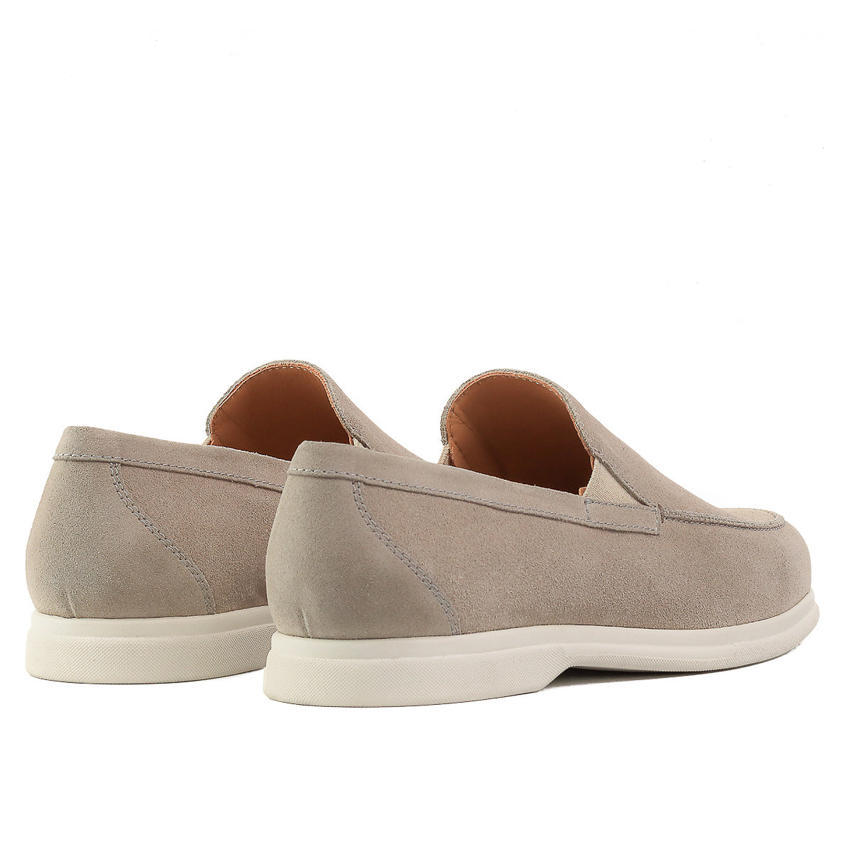 Mocasines casuales de gamuza con elástico para caballero