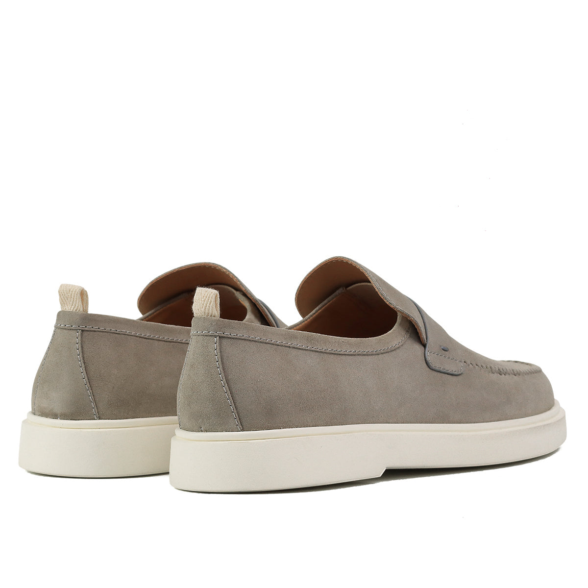 Mocasines de piel casuales con antifaz y suela ligera para caballero