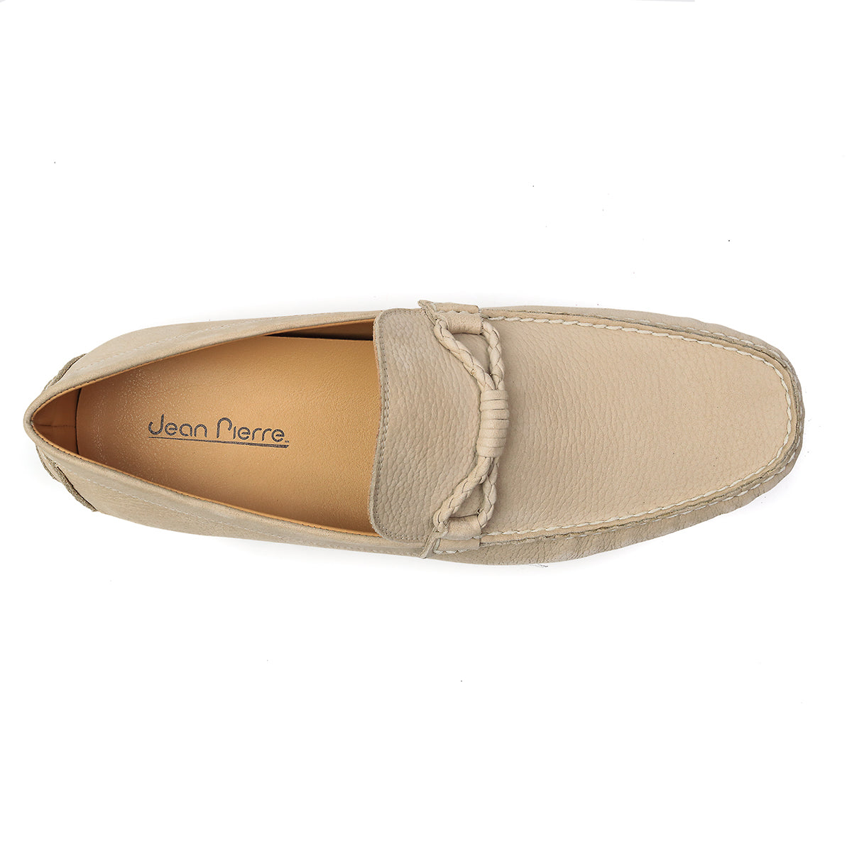Mocasines driver en nubuck con correa trenzada para caballero