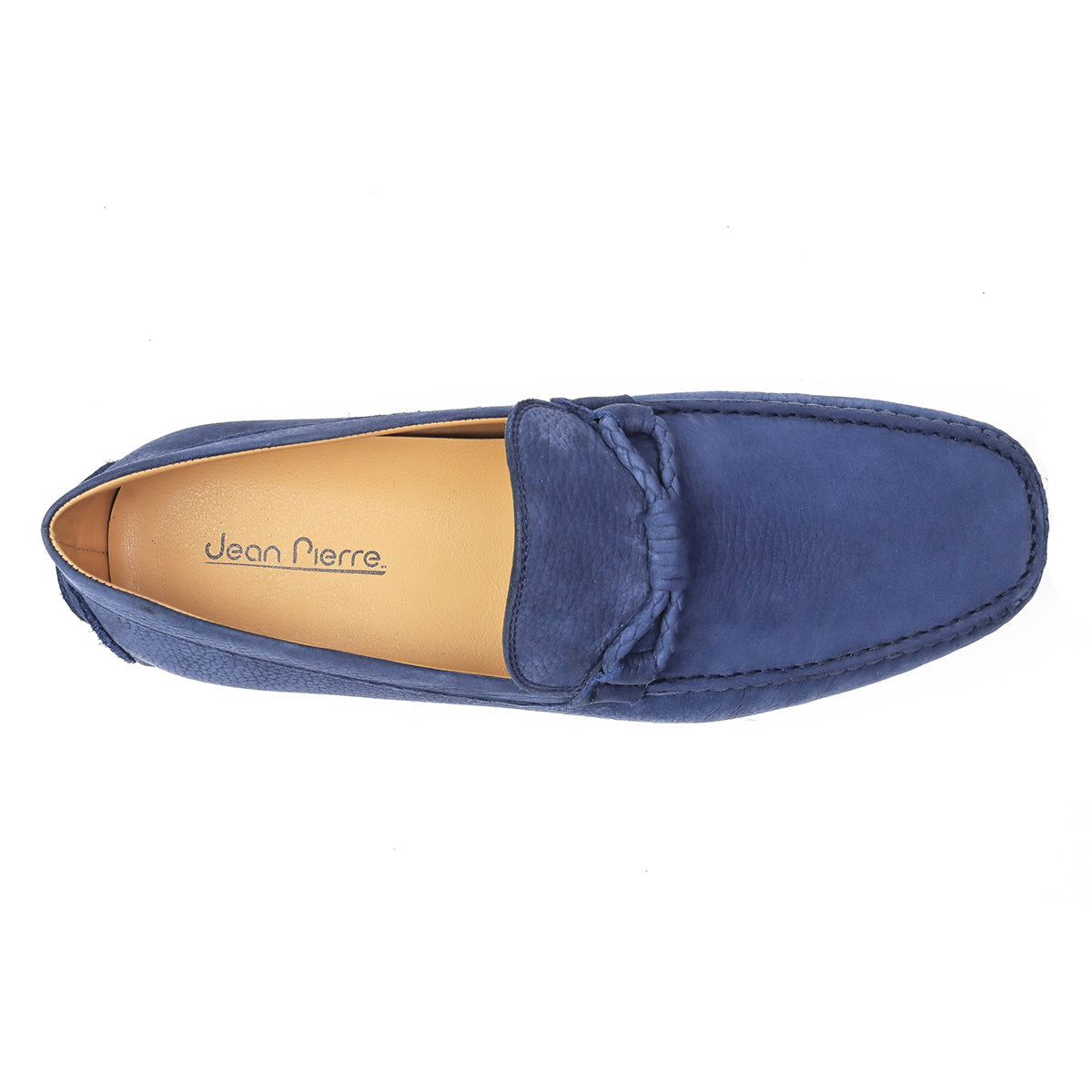 Mocasines driver en nubuck con correa trenzada para caballero