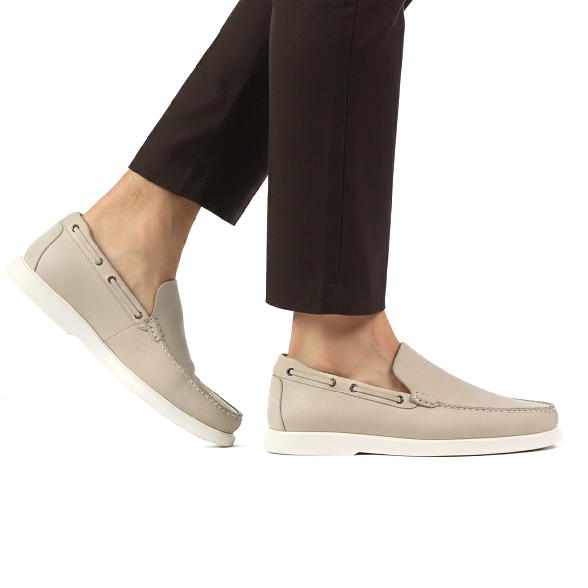 Mocasines de piel náuticos para caballero