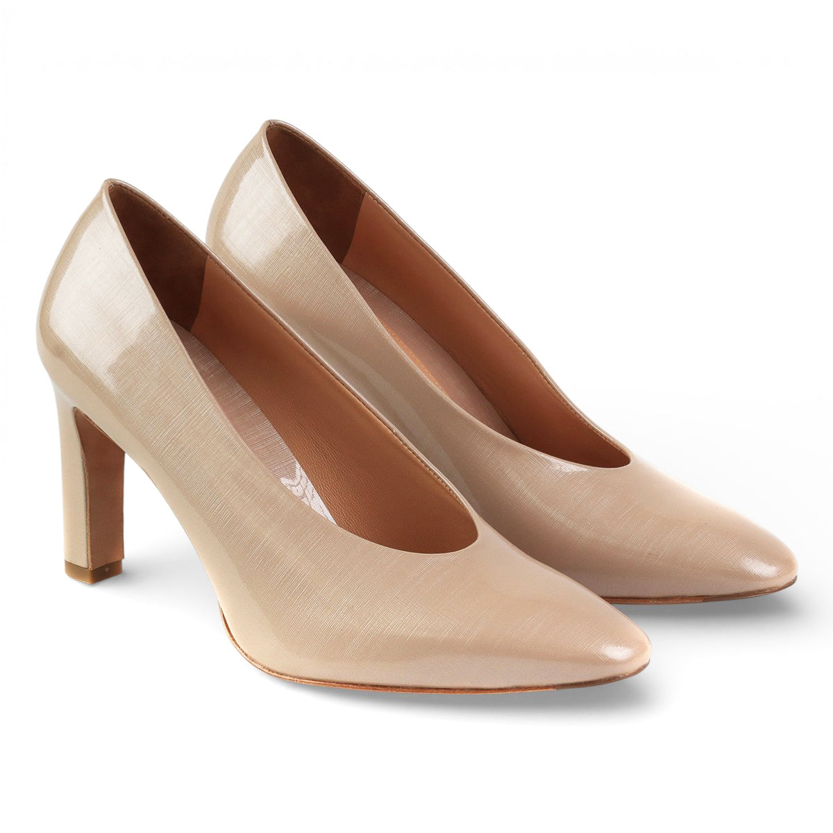 Zapatillas clásicas de charol para dama